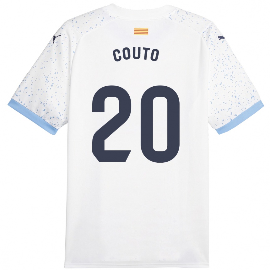 Niño Fútbol Camiseta Yan Couto #20 Blanco 2ª Equipación 2023/24 México