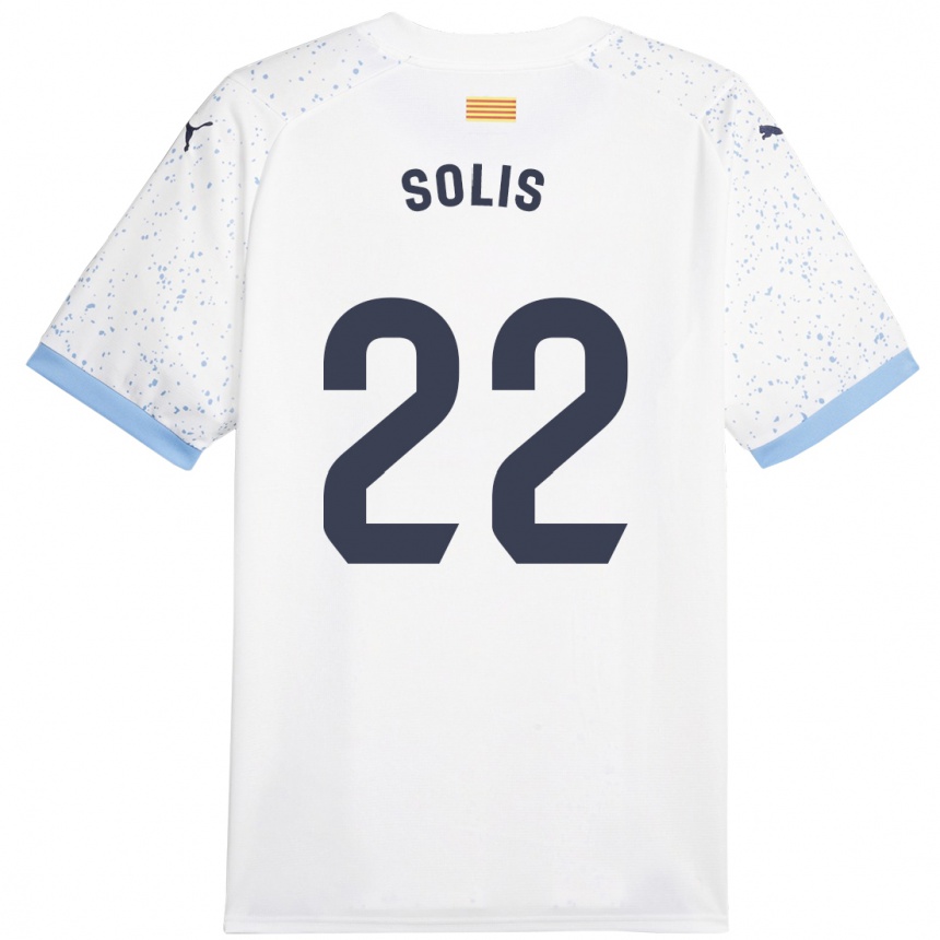 Niño Fútbol Camiseta Jhon Solís #22 Blanco 2ª Equipación 2023/24 México