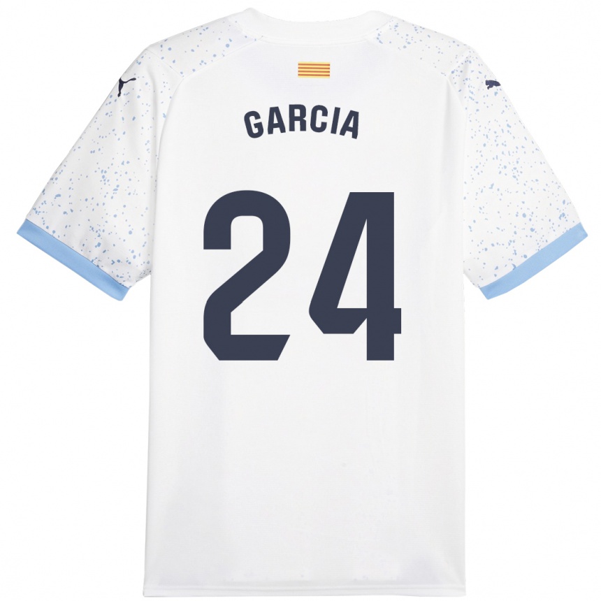 Niño Fútbol Camiseta Borja García #24 Blanco 2ª Equipación 2023/24 México