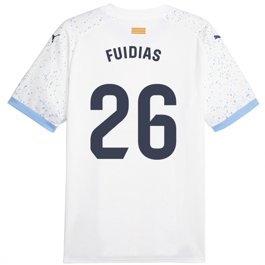 Niño Fútbol Camiseta Toni Fuidias #26 Blanco 2ª Equipación 2023/24 México