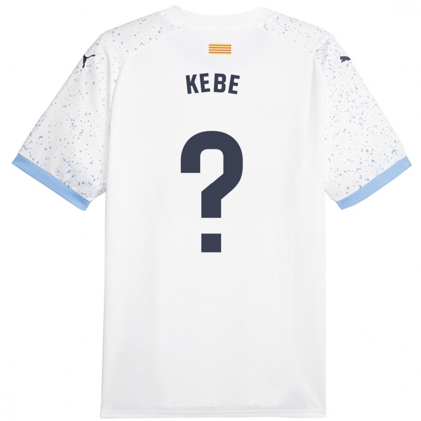 Niño Fútbol Camiseta Moussa Kébé #0 Blanco 2ª Equipación 2023/24 México