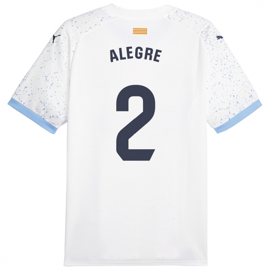 Niño Fútbol Camiseta Marc Alegre #2 Blanco 2ª Equipación 2023/24 México