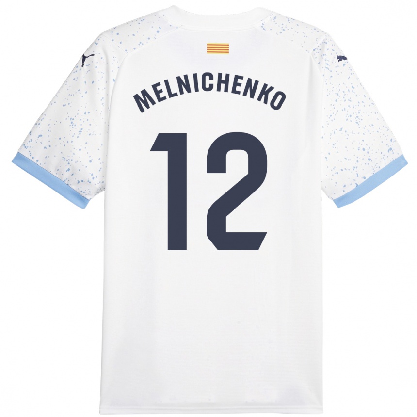 Niño Fútbol Camiseta Dmytro Melnichenko #12 Blanco 2ª Equipación 2023/24 México