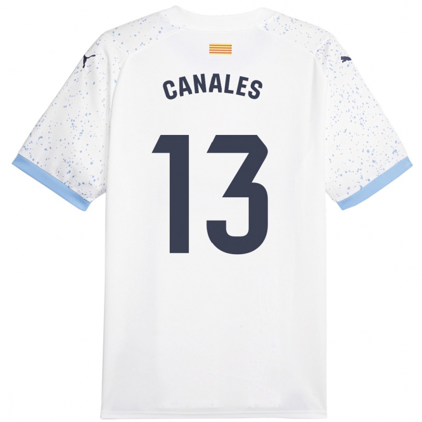 Niño Fútbol Camiseta Juanvi Canales #13 Blanco 2ª Equipación 2023/24 México