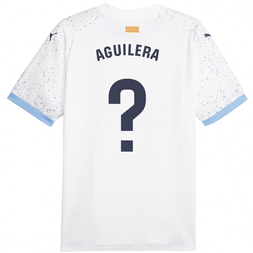 Niño Fútbol Camiseta Oriol Aguilera #0 Blanco 2ª Equipación 2023/24 México