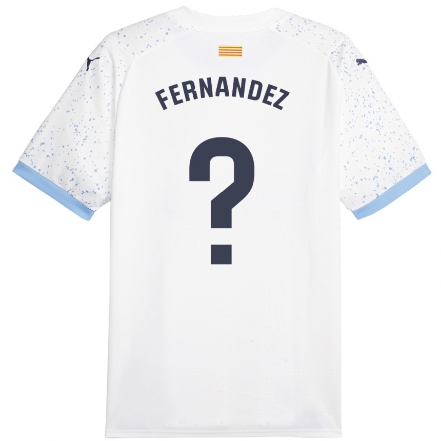 Niño Fútbol Camiseta Marc Fernández #0 Blanco 2ª Equipación 2023/24 México