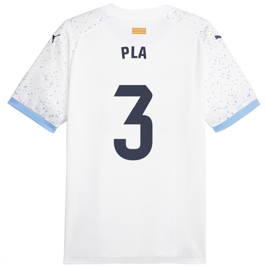 Niño Fútbol Camiseta Marta Pla #3 Blanco 2ª Equipación 2023/24 México