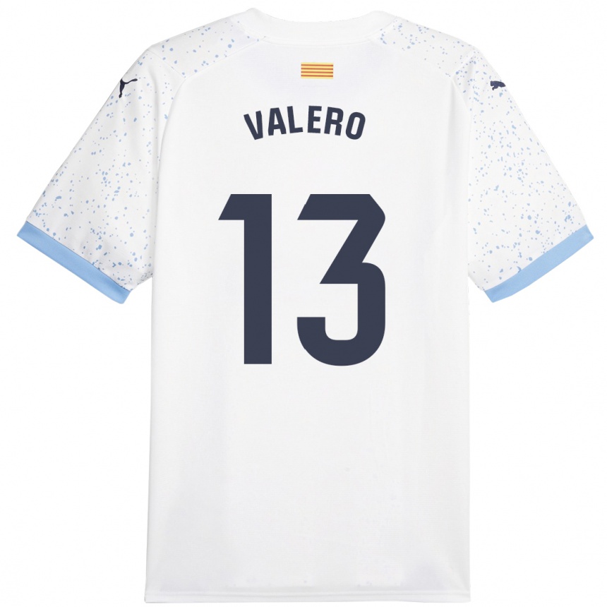 Niño Fútbol Camiseta Eliana Valero #13 Blanco 2ª Equipación 2023/24 México