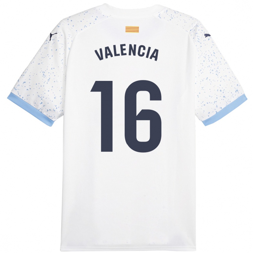 Niño Fútbol Camiseta Carla Valencia #16 Blanco 2ª Equipación 2023/24 México