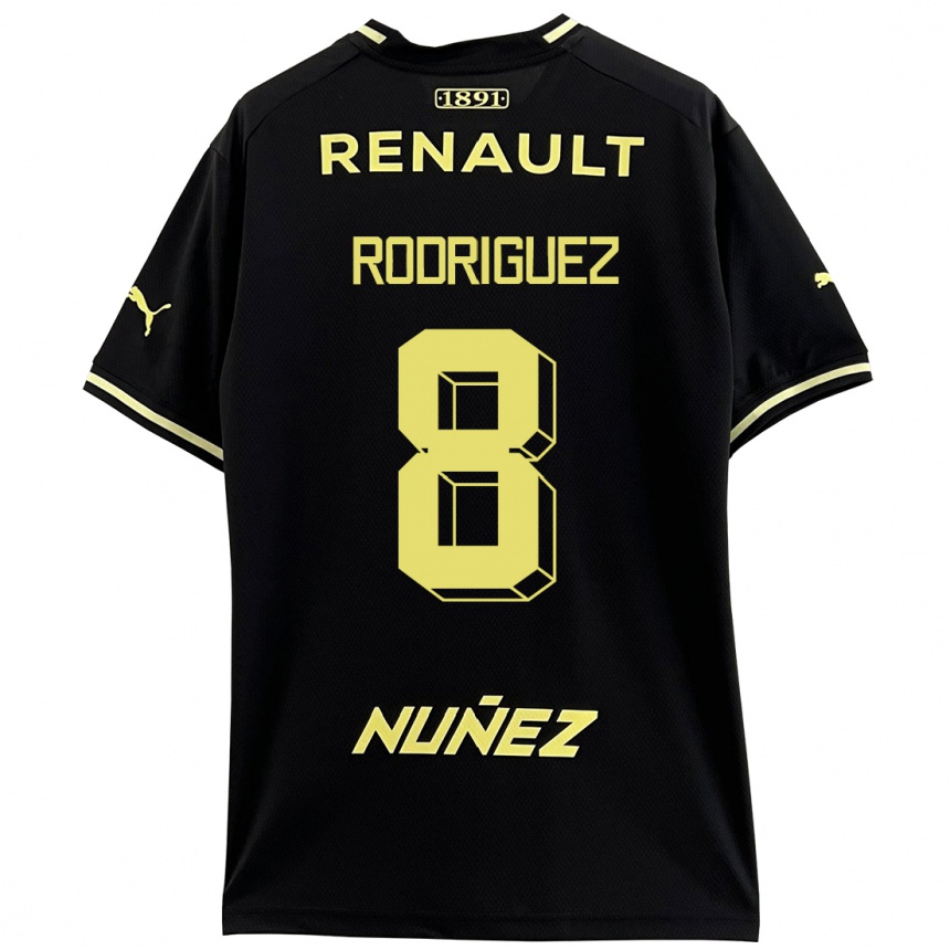 Niño Fútbol Camiseta Sebastián Rodríguez #8 Negro 2ª Equipación 2023/24 México