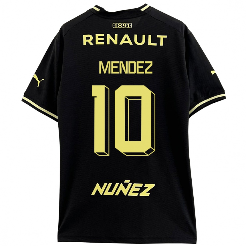 Niño Fútbol Camiseta Kevin Méndez #10 Negro 2ª Equipación 2023/24 México