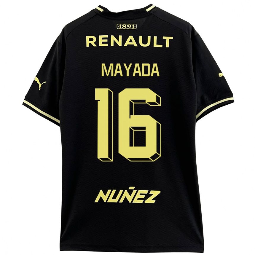 Niño Fútbol Camiseta Camilo Mayada #16 Negro 2ª Equipación 2023/24 México