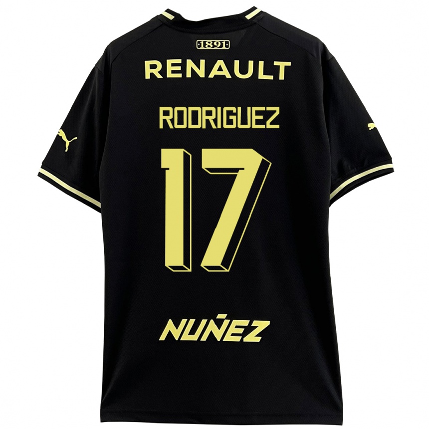 Niño Fútbol Camiseta Valentín Rodríguez #17 Negro 2ª Equipación 2023/24 México