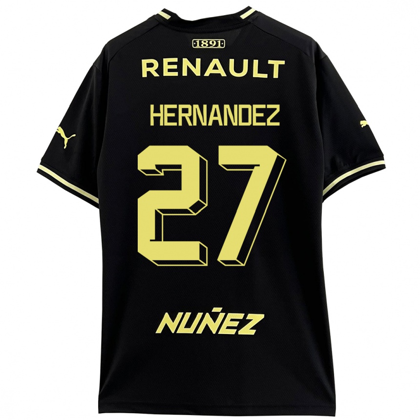 Niño Fútbol Camiseta Lucas Hernández #27 Negro 2ª Equipación 2023/24 México