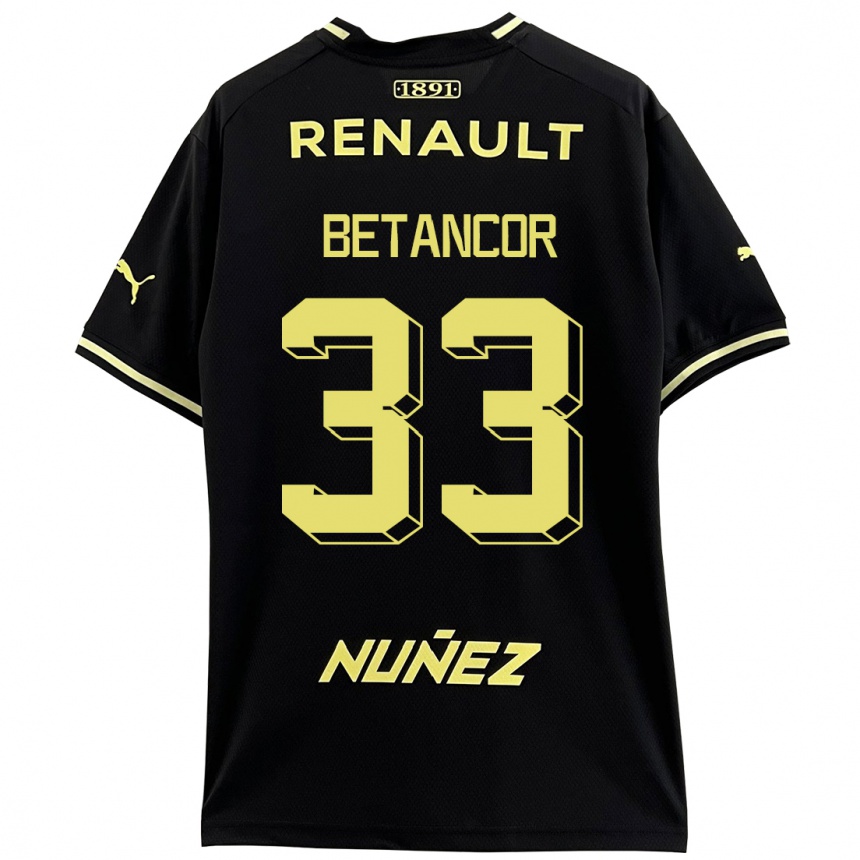 Niño Fútbol Camiseta Bruno Betancor #33 Negro 2ª Equipación 2023/24 México