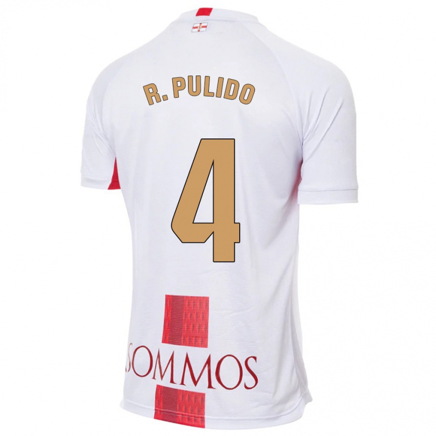 Niño Fútbol Camiseta Rubén Pulido #4 Blanco 2ª Equipación 2023/24 México