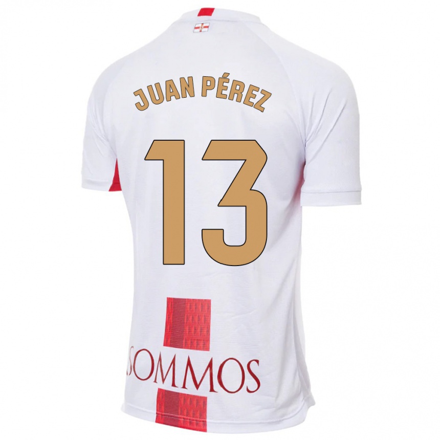 Niño Fútbol Camiseta Juan Pérez #13 Blanco 2ª Equipación 2023/24 México