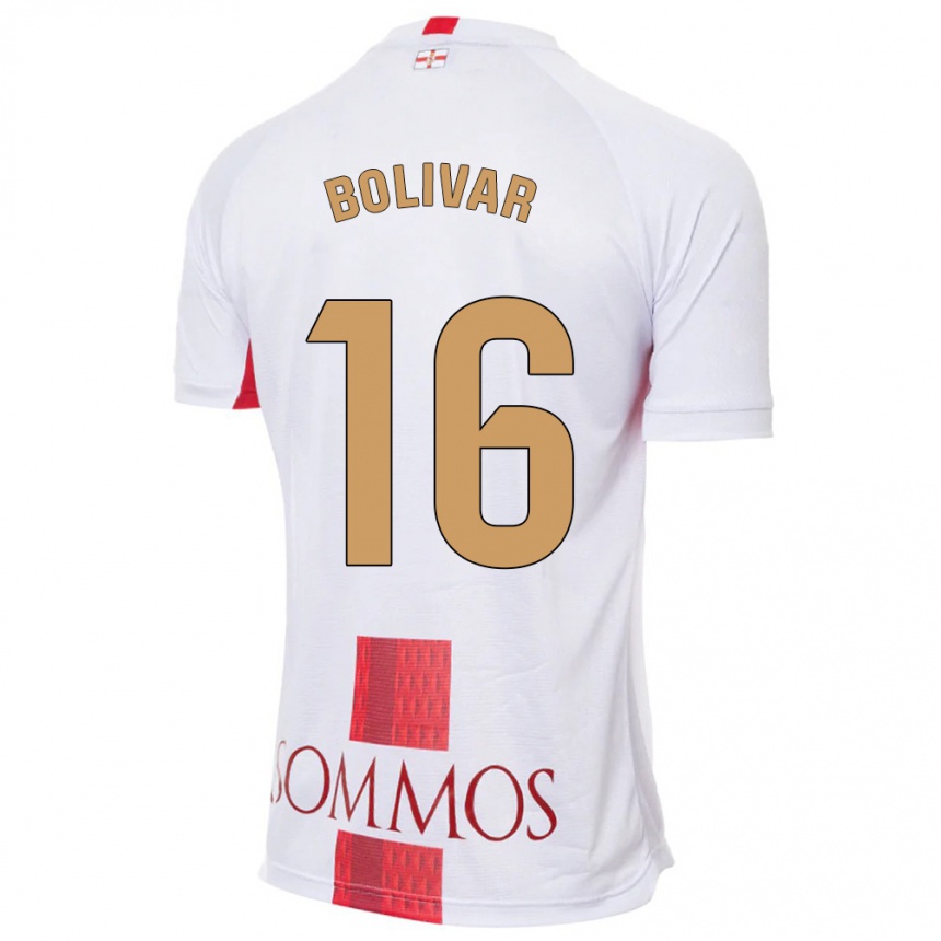 Niño Fútbol Camiseta Jovanny Bolívar #16 Blanco 2ª Equipación 2023/24 México