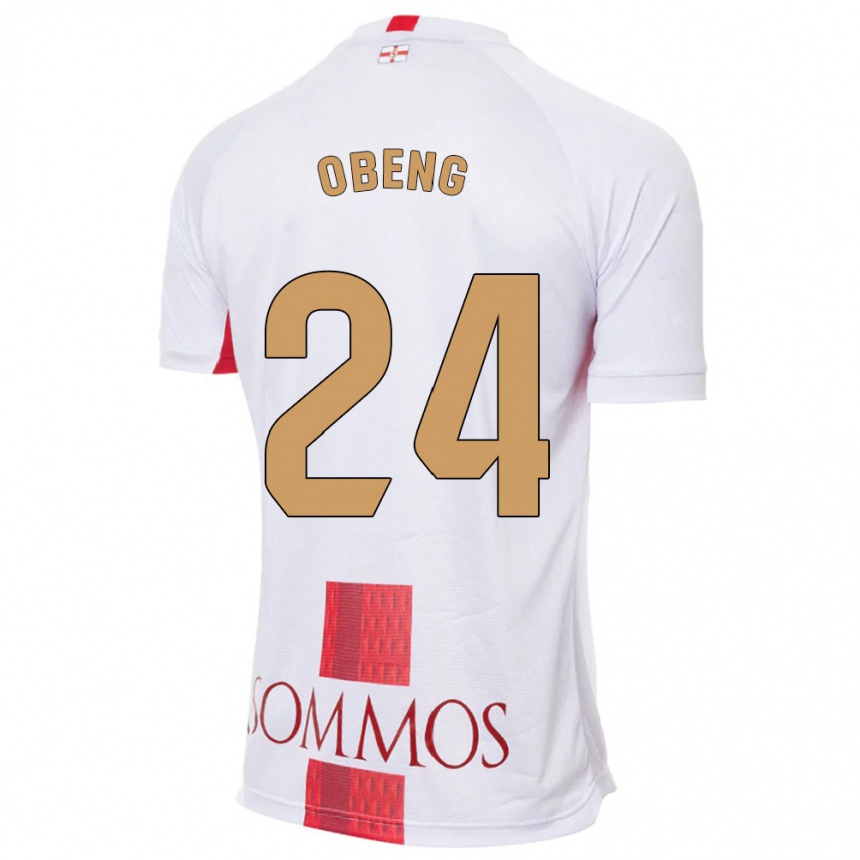 Niño Fútbol Camiseta Samuel Obeng #24 Blanco 2ª Equipación 2023/24 México