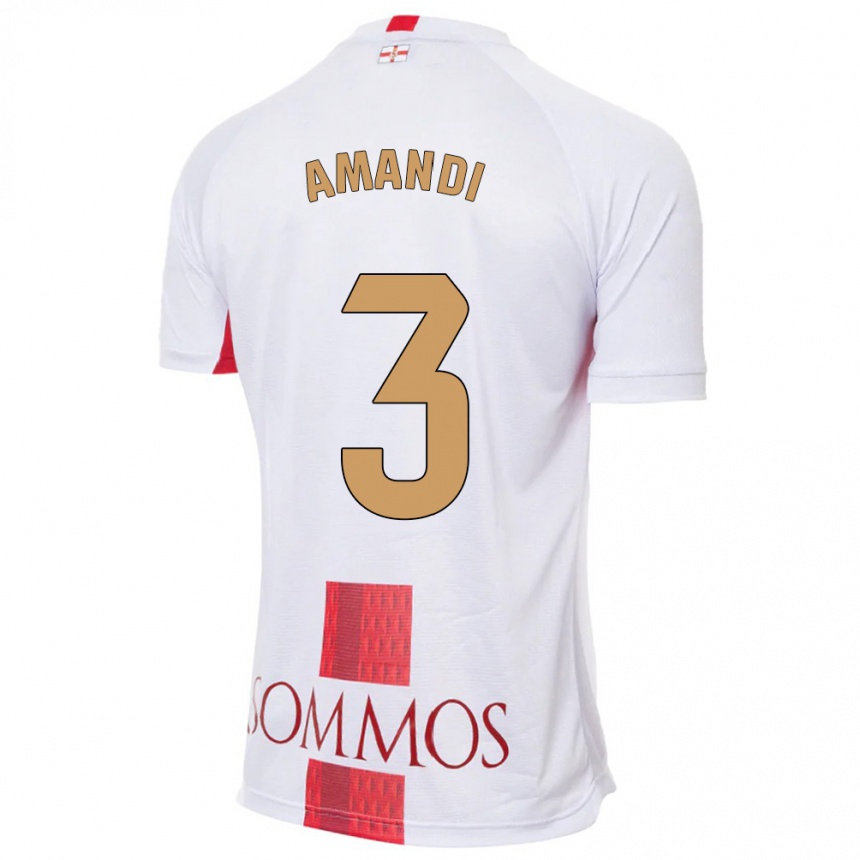 Niño Fútbol Camiseta Iván Amandi #3 Blanco 2ª Equipación 2023/24 México