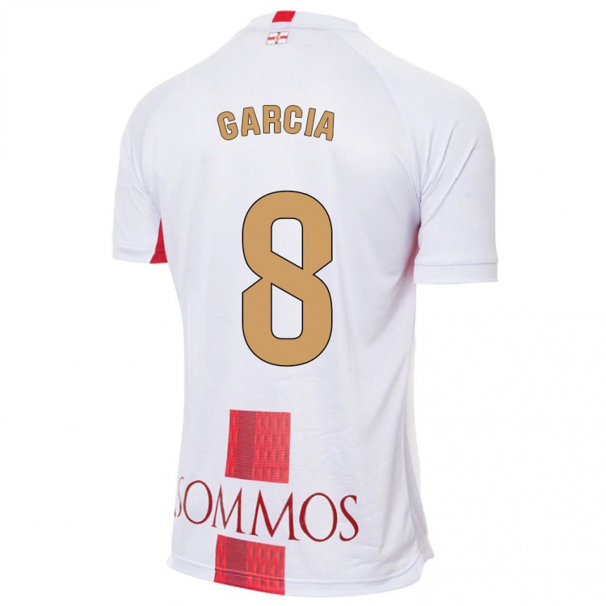 Niño Fútbol Camiseta David García #8 Blanco 2ª Equipación 2023/24 México