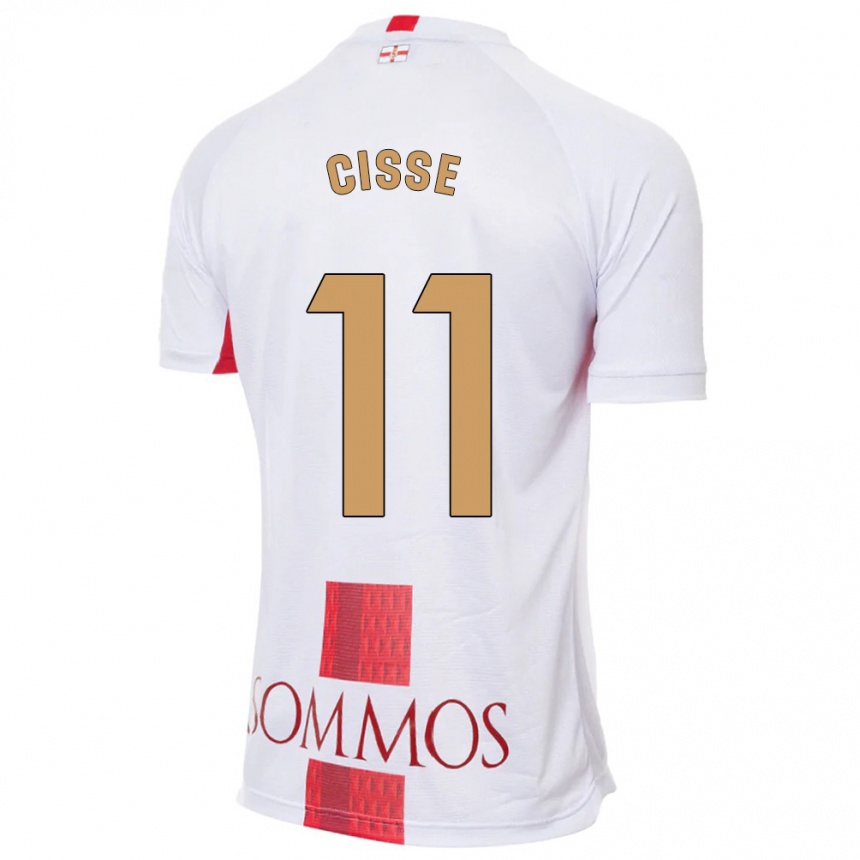 Niño Fútbol Camiseta Bakary Cissé #11 Blanco 2ª Equipación 2023/24 México