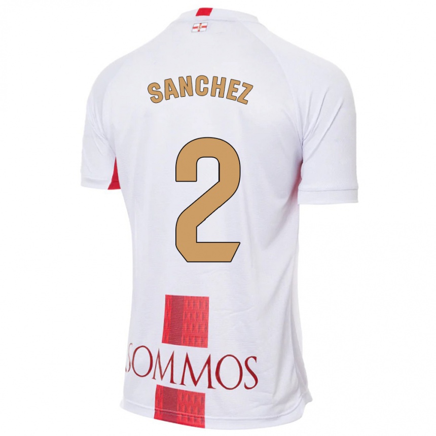 Niño Fútbol Camiseta Paz Sánchez #2 Blanco 2ª Equipación 2023/24 México