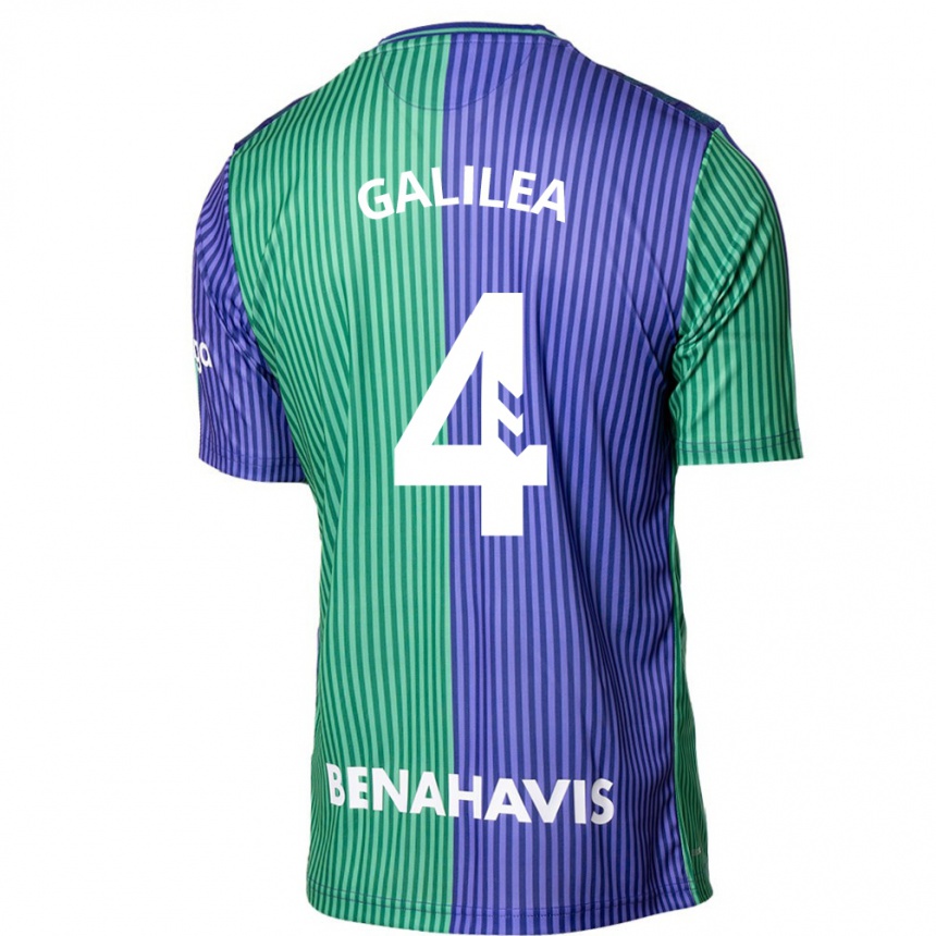 Niño Fútbol Camiseta Einar Galilea #4 Verde Azul 2ª Equipación 2023/24 México