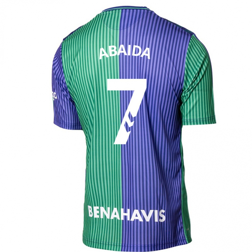 Niño Fútbol Camiseta Haitam Abaida #7 Verde Azul 2ª Equipación 2023/24 México