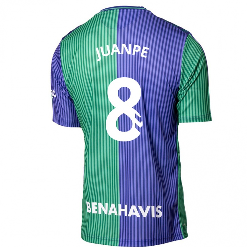 Niño Fútbol Camiseta Juanpe #8 Verde Azul 2ª Equipación 2023/24 México