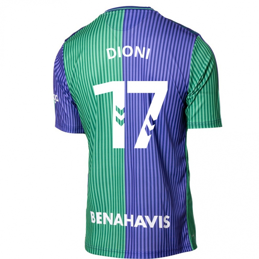 Niño Fútbol Camiseta Dioni #17 Verde Azul 2ª Equipación 2023/24 México