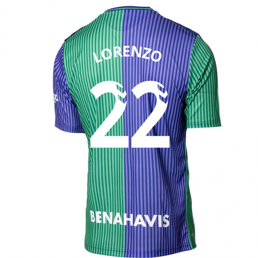 Niño Fútbol Camiseta Dani Lorenzo #22 Verde Azul 2ª Equipación 2023/24 México