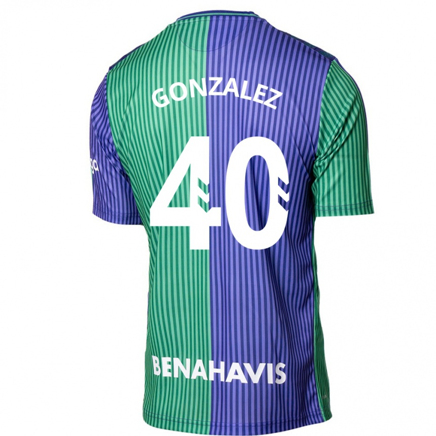 Niño Fútbol Camiseta Carol González #40 Verde Azul 2ª Equipación 2023/24 México