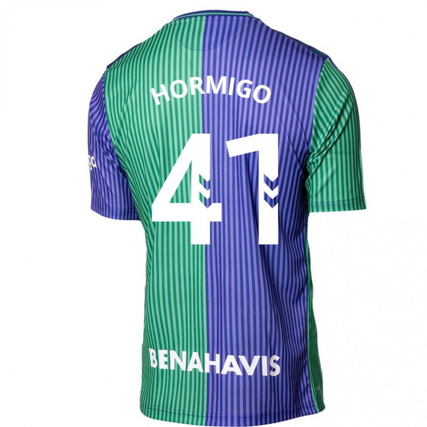 Niño Fútbol Camiseta Cintia Hormigo #41 Verde Azul 2ª Equipación 2023/24 México