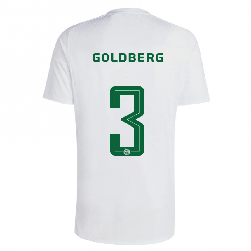 Niño Fútbol Camiseta Shon Goldberg #3 Verde Azul 2ª Equipación 2023/24 México