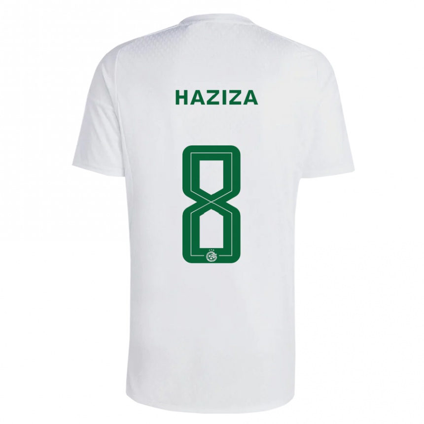 Niño Fútbol Camiseta Dolev Haziza #8 Verde Azul 2ª Equipación 2023/24 México