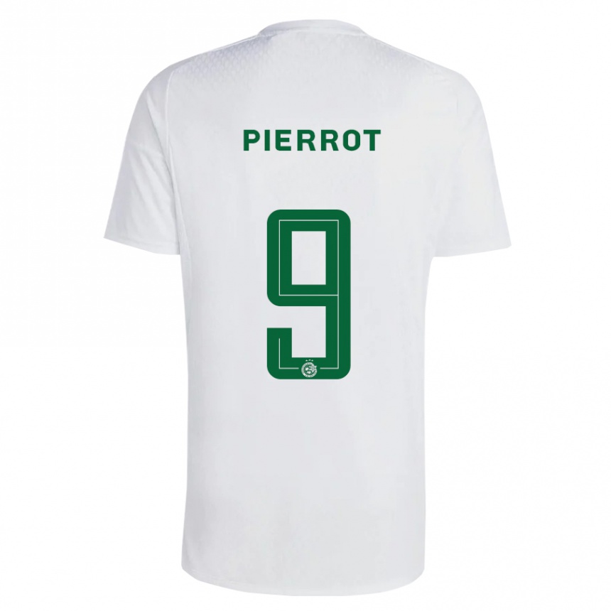 Niño Fútbol Camiseta Frantzdy Pierrot #9 Verde Azul 2ª Equipación 2023/24 México