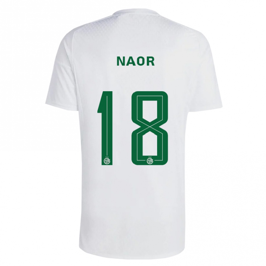 Niño Fútbol Camiseta Goni Naor #18 Verde Azul 2ª Equipación 2023/24 México