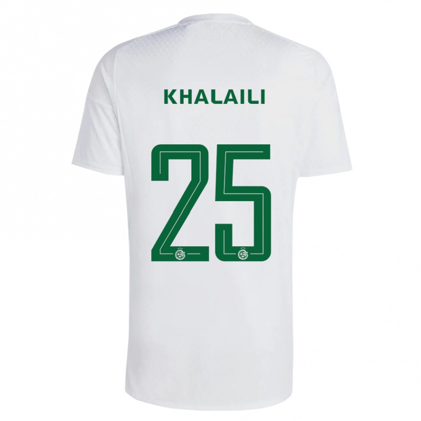 Niño Fútbol Camiseta Anan Khalaili #25 Verde Azul 2ª Equipación 2023/24 México