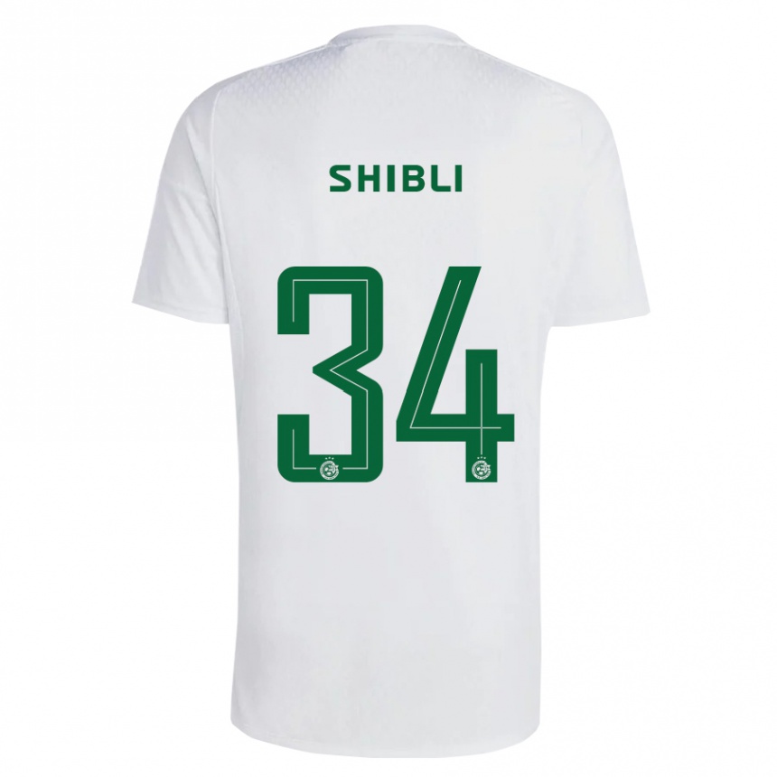 Niño Fútbol Camiseta Hamza Shibli #34 Verde Azul 2ª Equipación 2023/24 México