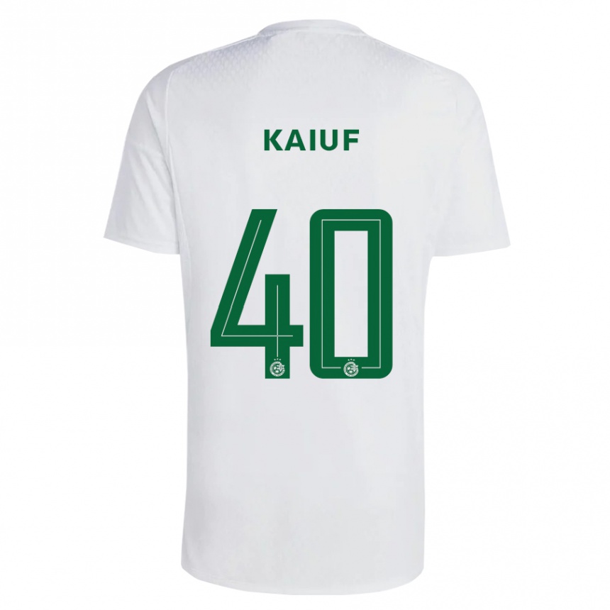 Niño Fútbol Camiseta Sharif Kaiuf #40 Verde Azul 2ª Equipación 2023/24 México