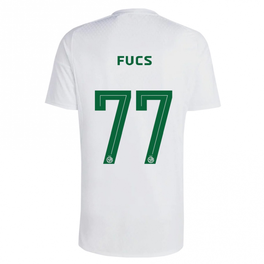 Niño Fútbol Camiseta Roee Fucs #77 Verde Azul 2ª Equipación 2023/24 México