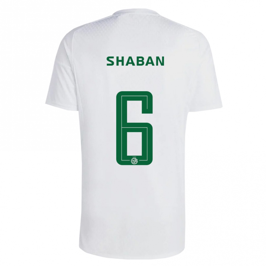 Niño Fútbol Camiseta Loay Shaban #6 Verde Azul 2ª Equipación 2023/24 México