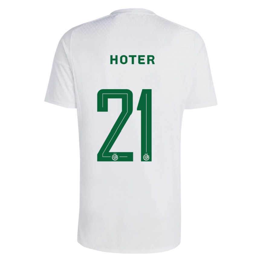 Niño Fútbol Camiseta Tavor Hoter #21 Verde Azul 2ª Equipación 2023/24 México