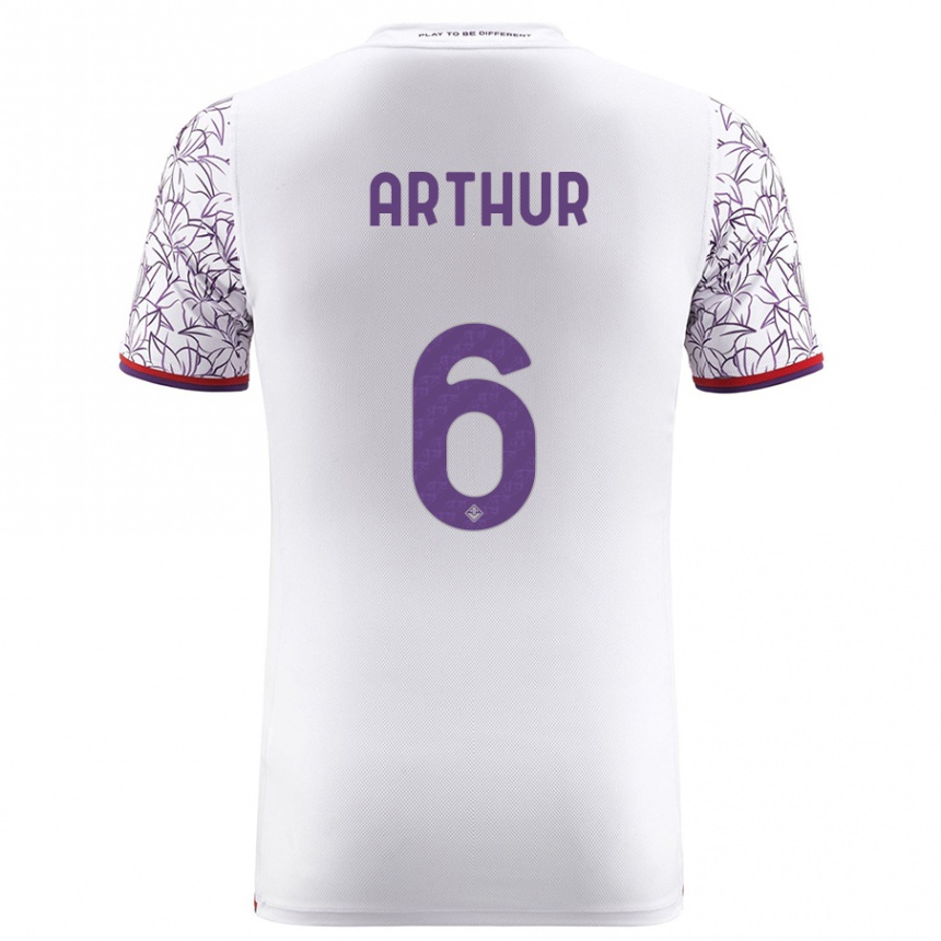 Niño Fútbol Camiseta Arthur Melo #6 Blanco 2ª Equipación 2023/24 México