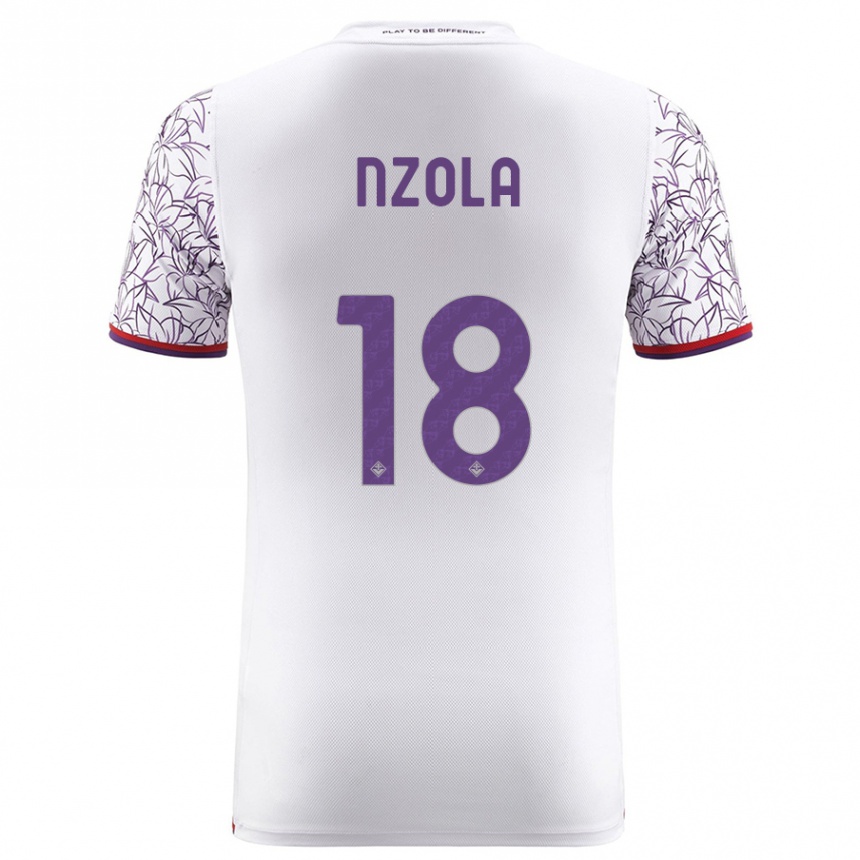 Niño Fútbol Camiseta M'bala Nzola #18 Blanco 2ª Equipación 2023/24 México