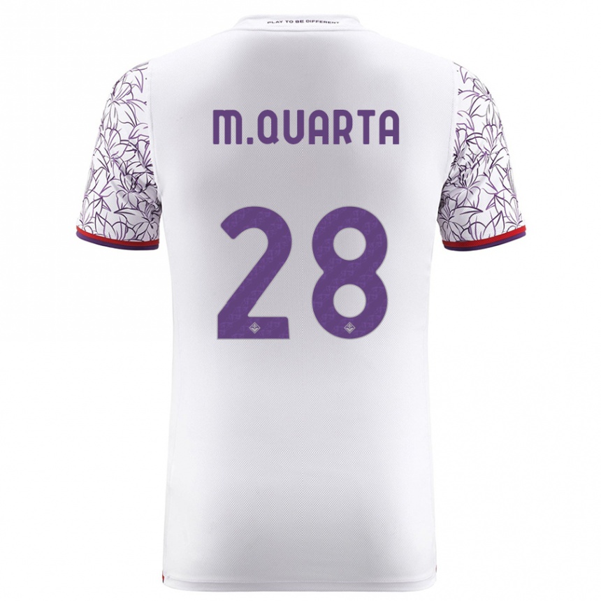 Niño Fútbol Camiseta Lucas Martínez Quarta #28 Blanco 2ª Equipación 2023/24 México