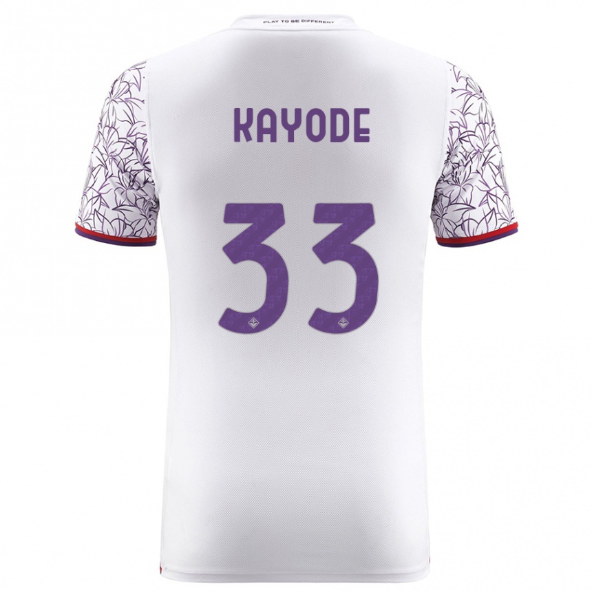 Niño Fútbol Camiseta Michael Kayode #33 Blanco 2ª Equipación 2023/24 México