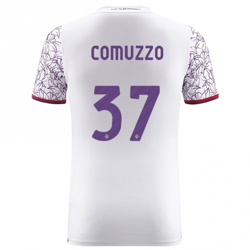 Niño Fútbol Camiseta Pietro Comuzzo #37 Blanco 2ª Equipación 2023/24 México