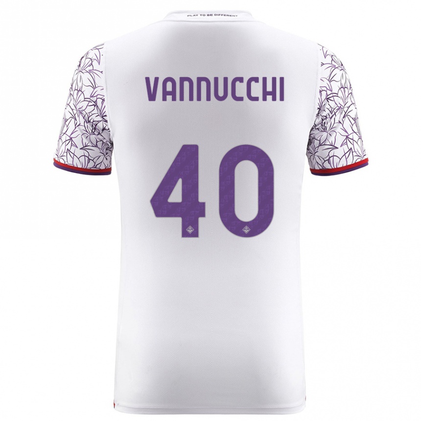 Niño Fútbol Camiseta Tommaso Vannucchi #40 Blanco 2ª Equipación 2023/24 México